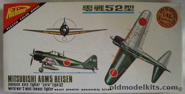 Nichimo 1/48 Mitsubishi A6M5 Reisen Zero Type 52, S-4803-200 plastic model kit